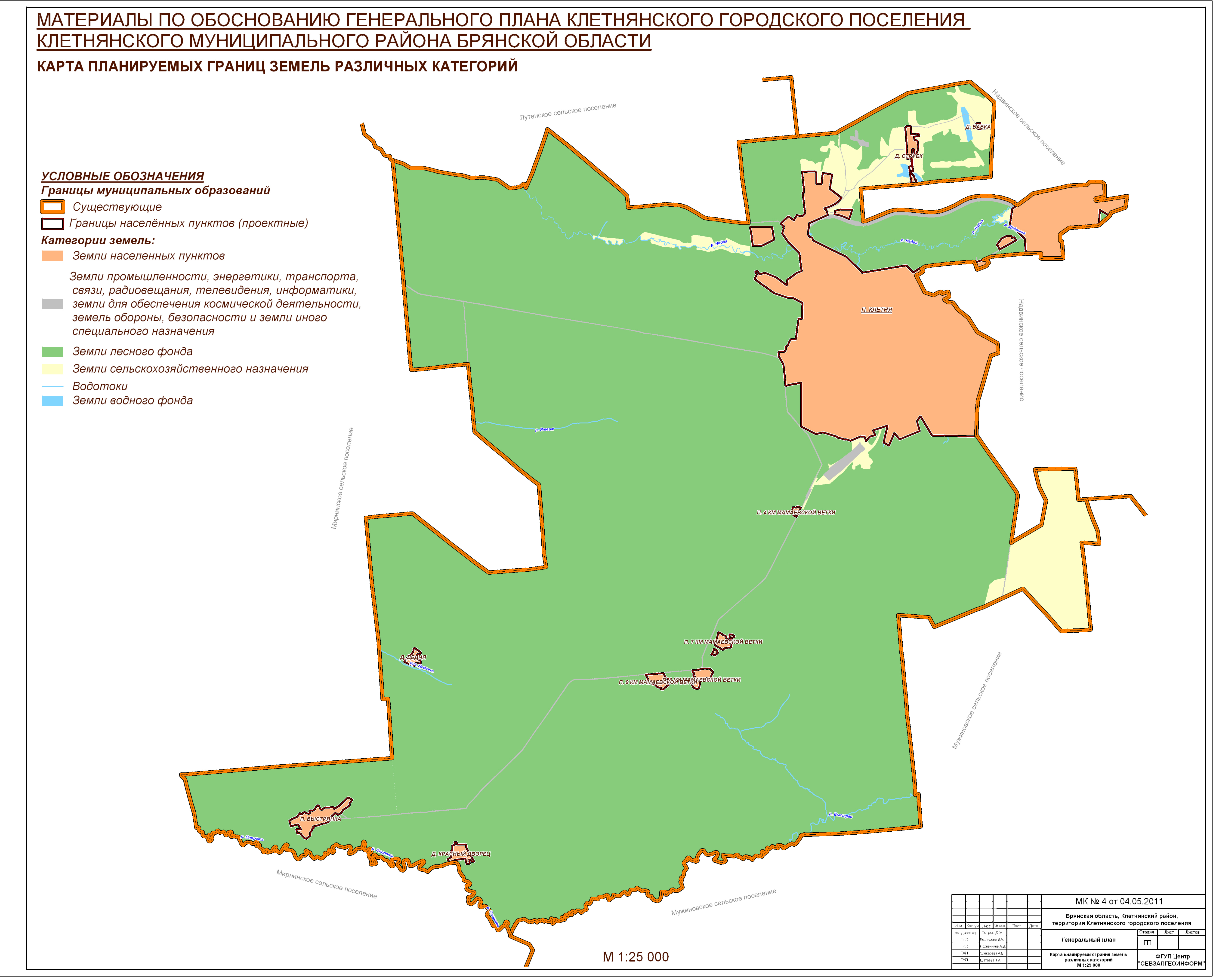 Карта клетнянского района брянской